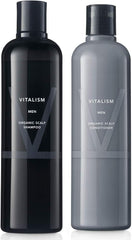 [Japanese Shampoo and Conditioner] VITALISM Scalp Care Shampoo   Conditioner Set for MEN (for men) 500ml each large capacity pump type (renewal version)