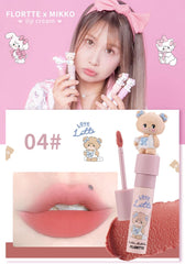 Flortte Lip Tint Matte Lip Moisturizing Lipstick Matte Lip Balm Mousse Mud Texture Moisturizing Lipstick High Color Non-fading Lip Gloss Long Lasting Popular Chinese Cosmetics 4 Colors 2.3g (01)