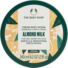 The Body Shop Official Body Scrub AM (Scent: Almond Milk), 8.5 fl oz (250 ml)