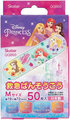 Skater first-aid adhesive plaster Disney Corporation Princess M size 50 sheets Bandage made in Japan QQB50-A