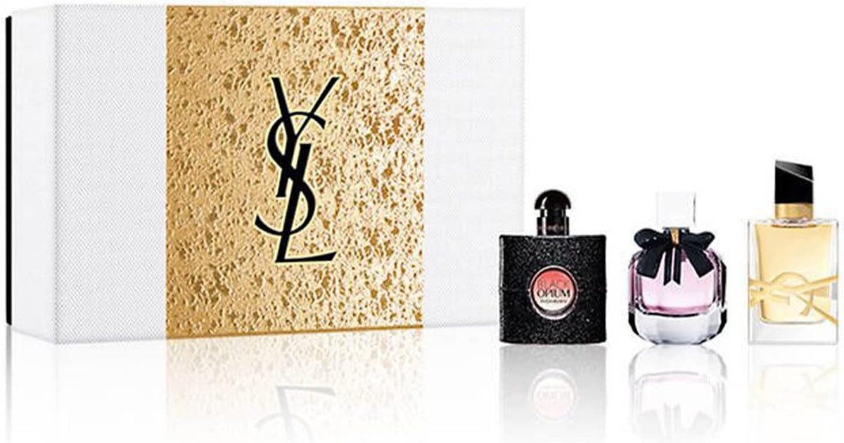 Yves Saint Laurent Yves Saint Laurent YSL Mini Fragrance Set Perfume Christmas Coffret 2021 Holiday Makeup Cosmetics Cosmetics (Set of 3) 7.5ml (x3)