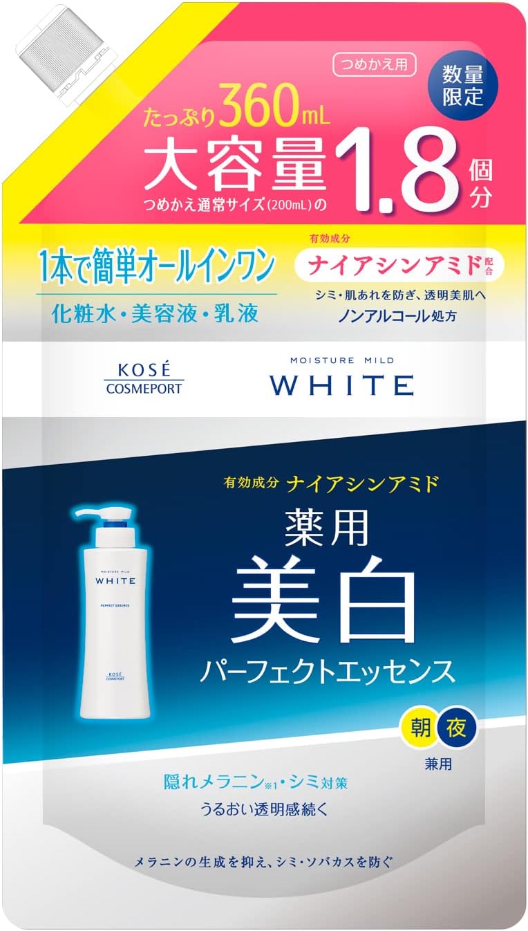 KOSE Moisture Mild White Perfect Essence Refill Large Capacity 360mL Quasi-drug