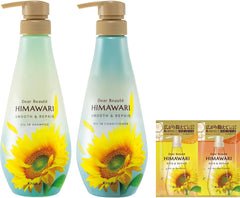 [Japanese Shampoo and Conditioner] Dear Beaute Rich   Repair Oil-in Shampoo Conditioner Bottle Set with bonus | Sunflower Non-Silicone Hair Care Frizz, Frizzy Hair, Dryness, Humidity