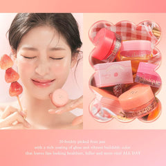 dasique "Official" Daisique Fruity Lip Jam Daisy Clip Jam/Lip Jam/Single Item/Lip Balm/Color Lip Balm (03 Tangerine Jam)