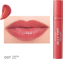 Revlon Jelly Tint Lip Color 006 Peachy Peach Color Image: Nudie Pink (Yebe Brevet) Tint Lip Japan Development 2.6g