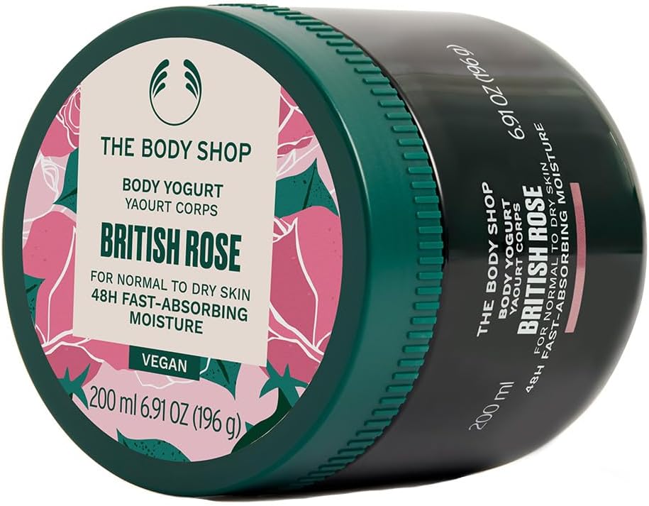 The Body Shop Official Body Yogurt BR 6.8 fl oz (200 ml) (Scent: British Rose)