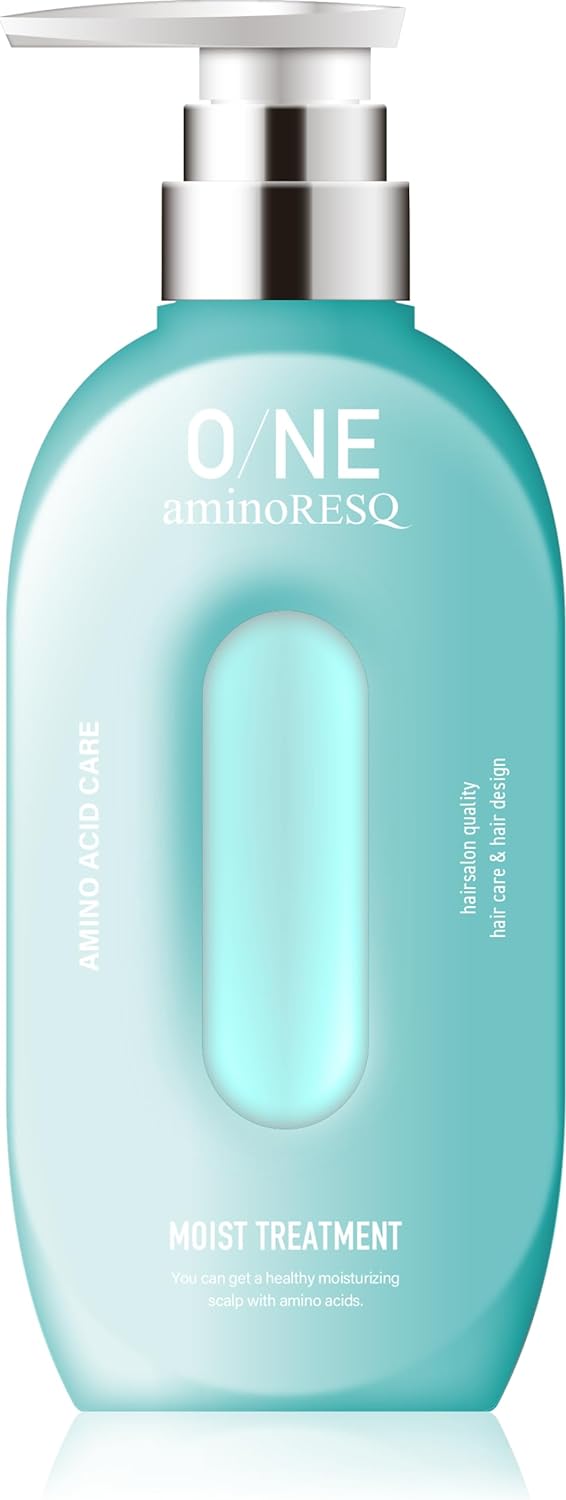 [Japanese Shampoo and Conditioner] O/NE aminoRESQ Moist Gel Shampoo 400mL   Moist Treatment 400g (set) Amino acid damage repair dense foam fresh floral scent