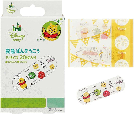 Amazon.co.jp only skater emergency bandage Size S 40 sheets (2 sets of 20 sheets) Band-Aid Disney Mr. Pugh the Bear BABY CUTTING VAN QQB2-A