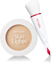 Revlon Skin Light Pressed Powder (Color Image: Fair and Glossy Skin SPF25 PA++) Foundation 10g (x 1) 102 Warm Base