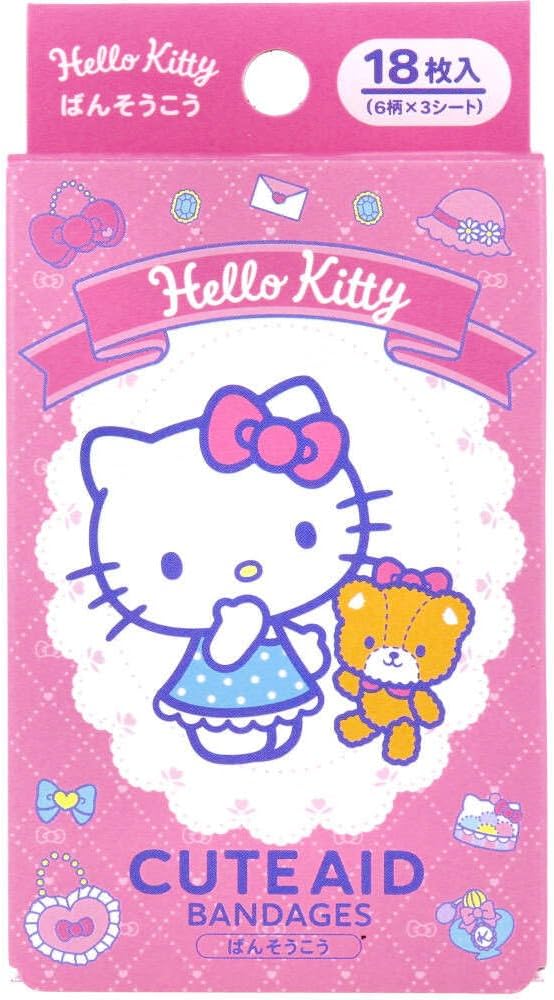 Santan Hello Kitty Band-Aid 3322457 Sanrio Sanrio Band-Aid 18 pieces children and kids scratch tape