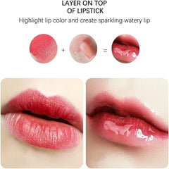 Plumping Lip Oil, Tinted Lip Balm Hydrating Lip Gloss, Long Lasting Nourishing Lip Glow Oil Shine Lip Tint (#All)