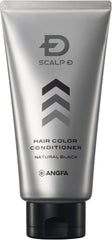 Angfa Men's Hair Dye Scalp D Hair Color Conditioner, Natural Black, 5.3 oz (150 g)