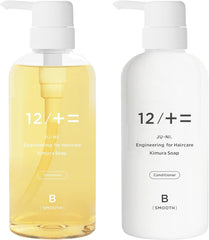 [Japanese Shampoo and Conditioner] Kimura Soap 12/JU-NI Shampoo Conditioner Bottle Set (Moist Type-A) 500ml Curly Hair Sleeping Damage Care