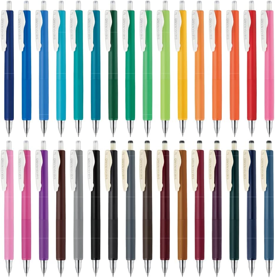 Zebra gel ballpoint pen Sarasano 0.3mm 32 color set JJH72-32C-AZ