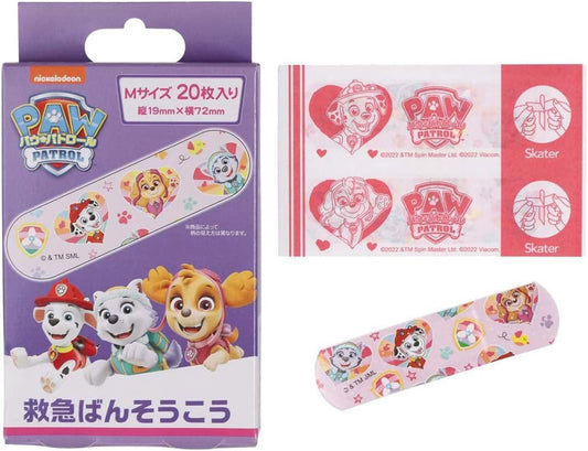 Amazon.co.jp only skater emergency bandage Pow Patrol Rescue M Size 40 sheets (2 sets of 20 sheets) Bandage made in Japan QQB1-A