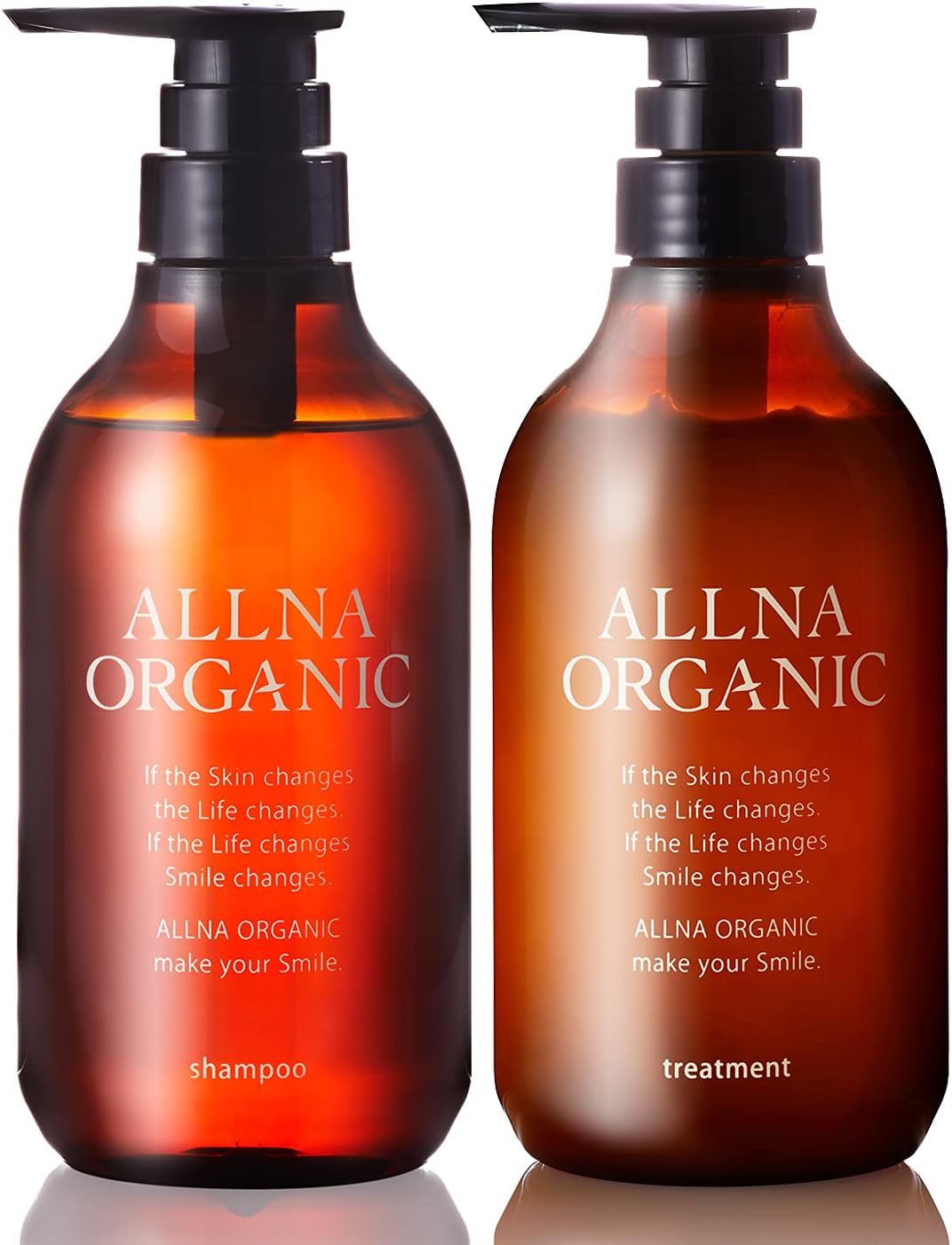 [Japanese Shampoo and Conditioner] Orna Organic Shampoo Treatment Set 500ml each Additive-free Made in Japan (Smooth)