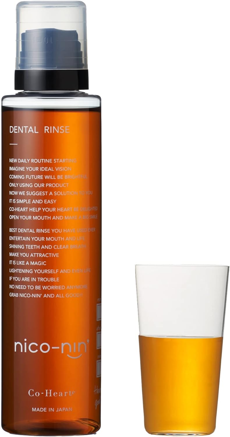 as a countermeasure against bad breath and sticky breath  nico-nin niconin (medicinal) Mouthwash / 200ml approximately 1 month) quasi-drug mouthwash mouthwash ( Tooth whitening / bad breath care / oral care / night care) Lemon Mint Kohart smiling