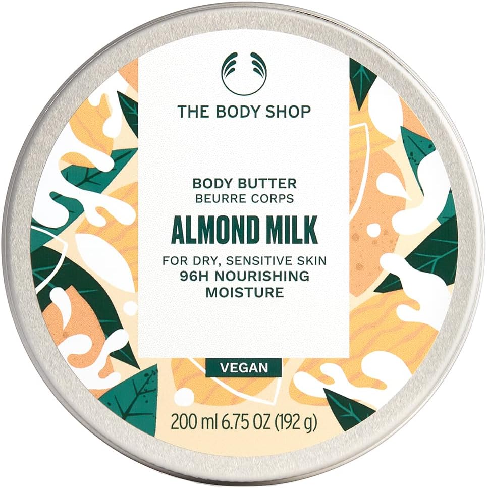 The Body Shop Official Body Butter, Almond Milk, 7.8 fl oz (200 ml)