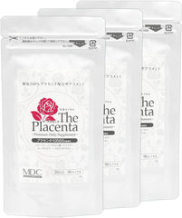 [Japanese Sports Supplements] MDC Metabolic The Placenta (30 servings / 90 capsules) 100% pure premium placenta (10560mg in 3 capsules) Domestic SPF pig beauty supplement Easy to swallow soft capsules