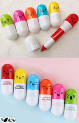 Azrte (Azurte) BALLPOINT PEN INTERESTING PEN EXPANSION TYPE The capsule is cute Facial expressions, face entertainment A set of 2475 pens for growing children