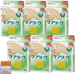 Set of 6 Nichiban Care Leave T-shaped for fingertips 10 pieces x 6 pieces of bare skin type with a little gift