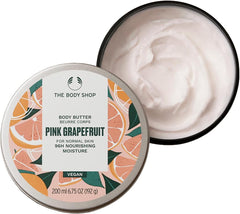 The Body Shop Body Butter PG, 6.8 fl oz (200 ml) (Scent: Pink Grapefruit), Body Cream, Body Balm, Non-stick, Moisturizing, Moisturizing, Drying, Shea Butter