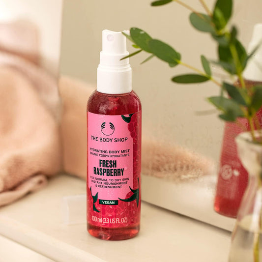 The Body Shop Official Hydrating Body Mist Fresh Raspberry 3.4 fl oz (100 ml)