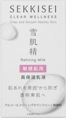 Sekkisei Clear Wellness (For Sensitive Skin) Refining Milk SS (Refill) High Moisturizing Emulsion Pore 120mL