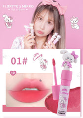 Flortte Lip Tint Matte Lip Moisturizing Lipstick Matte Lip Balm Mousse Mud Texture Moisturizing Lipstick High Color Non-fading Lip Gloss Long Lasting Popular Chinese Cosmetics 4 Colors 2.3g (01)