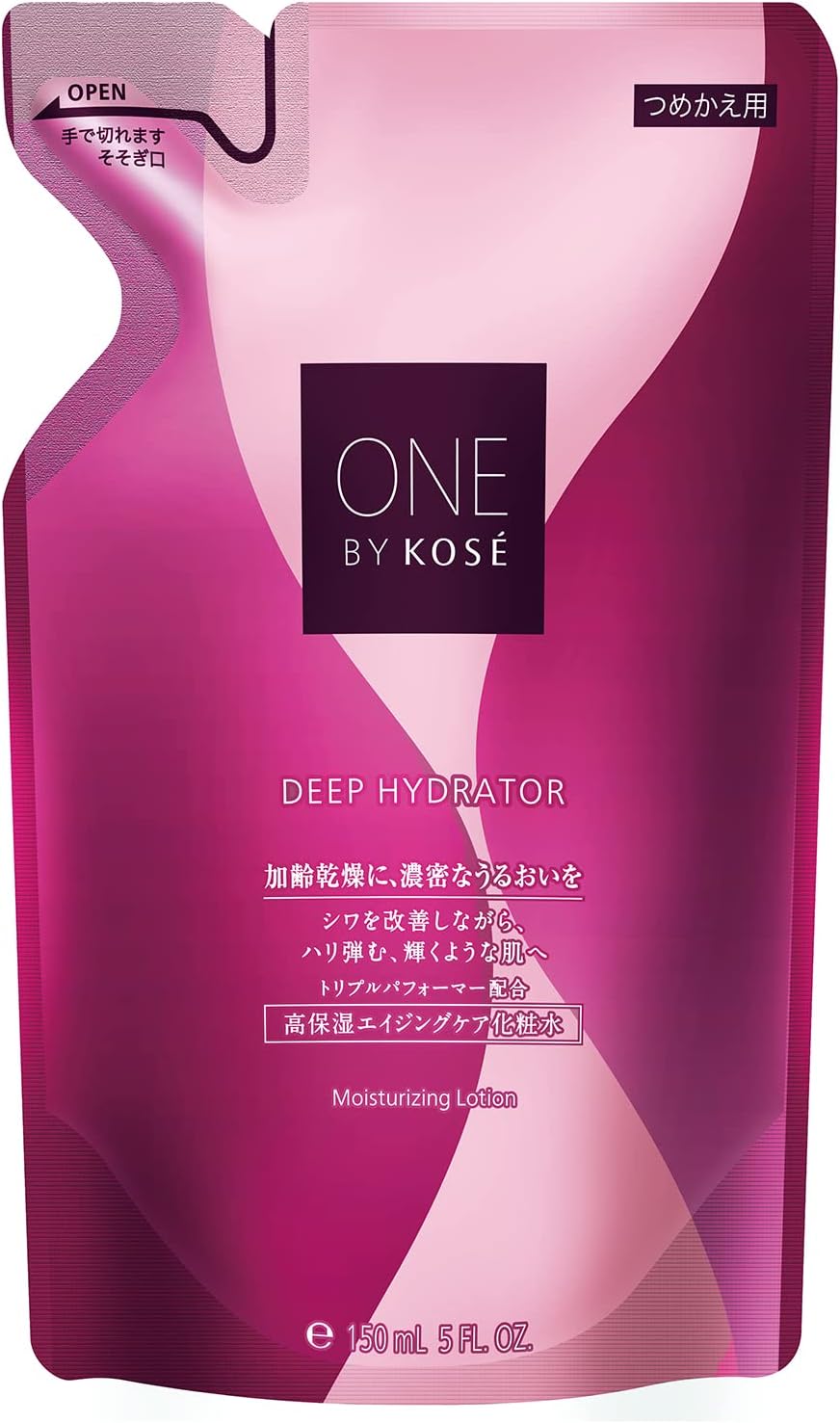 Quasi-drug ONE BY KOSE Deep Hydrator (Refill) 150mL Lotion High Moisturizing Aging Care Wrinkle Improvement Whitening