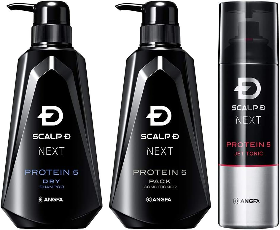 Scalp D Next Protein 5 Scalp Shampoo Men's Dry 3 Piece Set (Shampoo