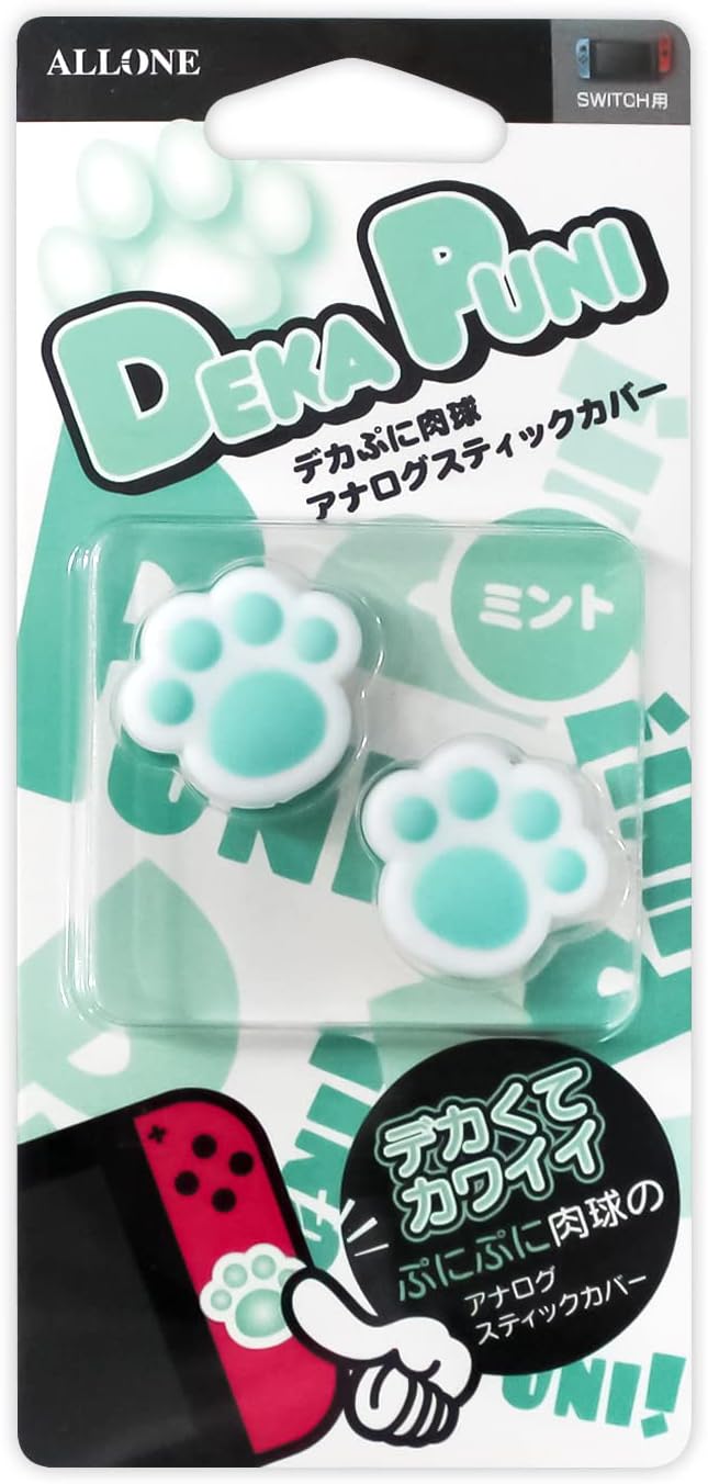 [Japanese Nintendo Switch] Alone for Nintendo Switch/Switch Lite Decapuni Analog Stick Cover _yomi Cookies Ver Organic EL models supported DESIGN REGISTERED JOYCON Protective Cute healing scratch prevention Operability Improvement Japanese Manufacturer