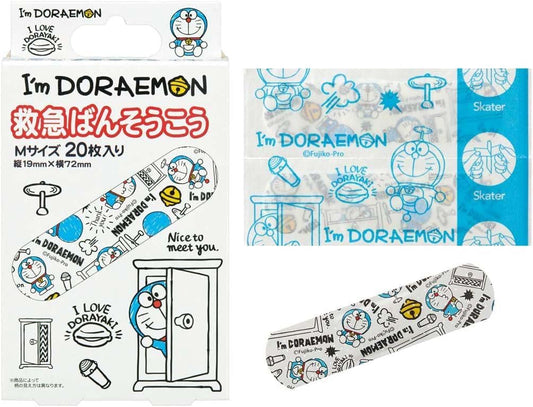 Amazon.co.jp only skater emergency bandage I'm Doraemon Sanrio M size 40 sheets (20 sheets x 2 sets) Bandage made in Japan QQB1-A