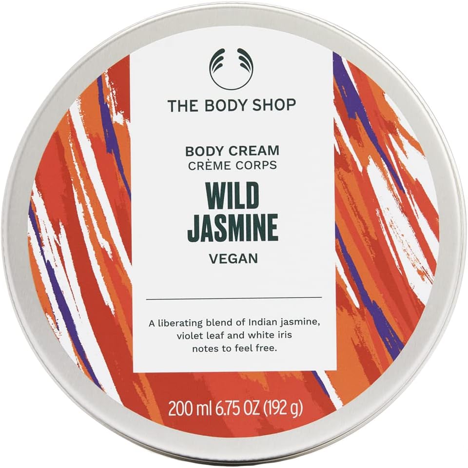 The Body Shop Official Wild Jasmine Body Cream, 7.8 fl oz (200 ml)