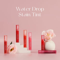 LOVB Water Drop Stain Tint Korean Cosmetic Tint Hyaluronic Acid High Moisturizing Moisturizing Lip Long Lasting Brevet Summer 3.8g (x1) (05 Rose Dew)