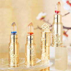 Flower Jelly Lipstick Set Temperature Change Moisturizer Long-term Nutritious Balm Magic Color Change Lip Gloss #01 Blue Wizard