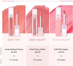 AMUSE Official DEW TINT / Genuine Product Amuse / Korean Cosmetics / Lip Tint / Lip / Lipstick / Lip Gloss / Makeup / Vegan... (DEW TINT 06 Fig Dew)