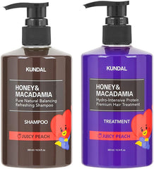 [Japanese Shampoo and Conditioner] KUNDAL/BT21/Hair Care Limited Set Kundal H M Shampoo 300ml   Treatment 300ml (White Musk Scent) 2 pieces assorted