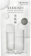 Sekkisei Clear Wellness (Hypoallergenic Formula) 1 Day Trial Free Set Lotion 3mL x 2 doses + Emulsion 2.5mL x 2 doses Colorless 1 day supply 1 piece