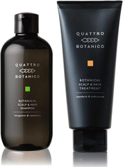 [Japanese Shampoo and Conditioner] Quattro Botanico Scalp   Hair Shampoo Bergamot   Rosemary Scent 280mL Treatment 180g Set Non-Silicone Men's Rinse Conditioner Head Spa Moisturizing Aging Care Hair Care Scalp Care Scalp Care