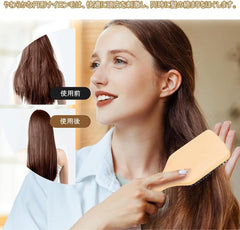 DFsucces Hair Brush, Wood, Paddle Brush, Pig Bristle, Hair Care, Smooth, Improve Hair Quality, Scalp Massage, Unisex