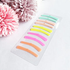 Libeauty Rushlift Ribbon, 5 pairs eyelash perm rod, Silicone Ribbon Soft Colorful Rushlift Tool Flexible Perm Roller Multifunction for Eyelash Lifting