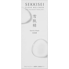 Sekkisei Clear Wellness Gentle Wash Facial Cleansing Foam 160mL Fluffy Meringue-like Foam For Sensitive Skin Pore Foam Facial Cleanser Unscented 1 piece