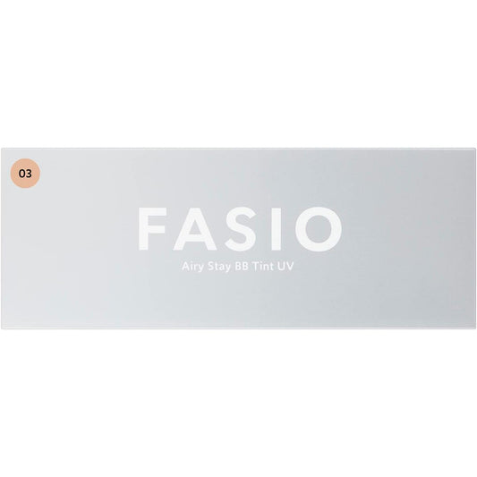 FASIO Airy Stay BB Tint UV 02 Light Beige 30g Waterproof Sebum Proof SPF50+/PA++++ Sunscreen Makeup Base Foundation