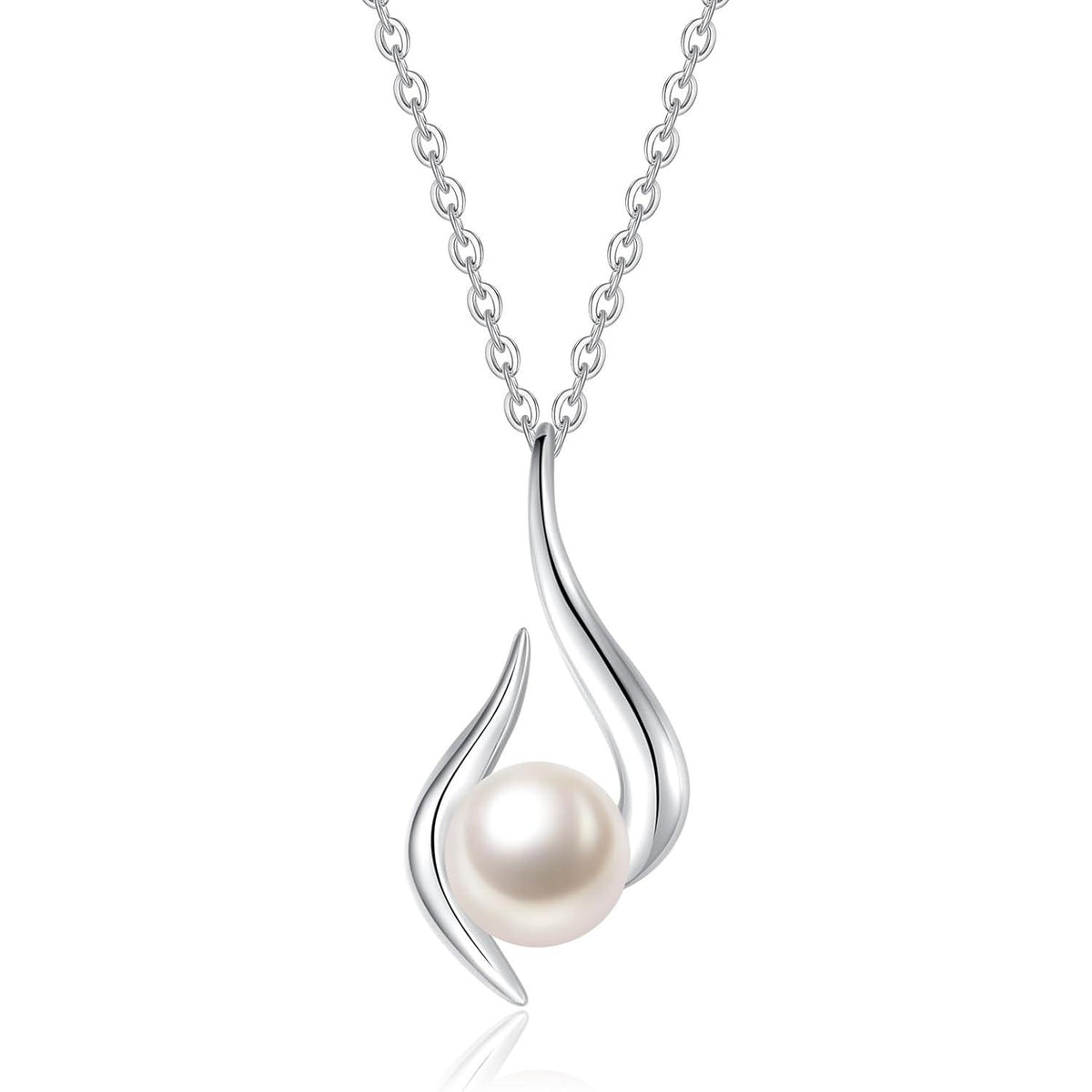 FANCIME The real pearl bracelet Necklace Ladies Platinum leaf motif natural freshwater pearl Natural Stone PT950 Accessories Christmas Day White Day anniversary of someone's return birthday present Includes gift wrapping