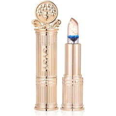 Flower Jelly Lipstick Set Temperature Change Moisturizer Long-term Nutritious Balm Magic Color Change Lip Gloss #01 Blue Wizard