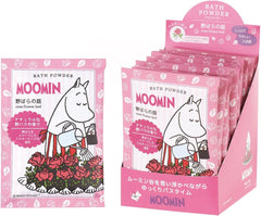 35g Moomin Bath Powder (Mokemono Jam) 12pcs (white turbidity type bath fee) Made in Japan Sweet and sour moss scent moomin)