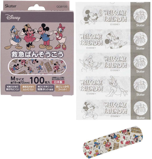 Skater first-aid adhesive plaster M size increase 100 sheets of adhesive plaster Disney Corporation Mickey