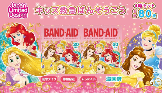 BAND-AID (BAND-AID) Character Disney Princess 20 x 4 Large Capacity EMERGENCY ADHESIVE PLASTER