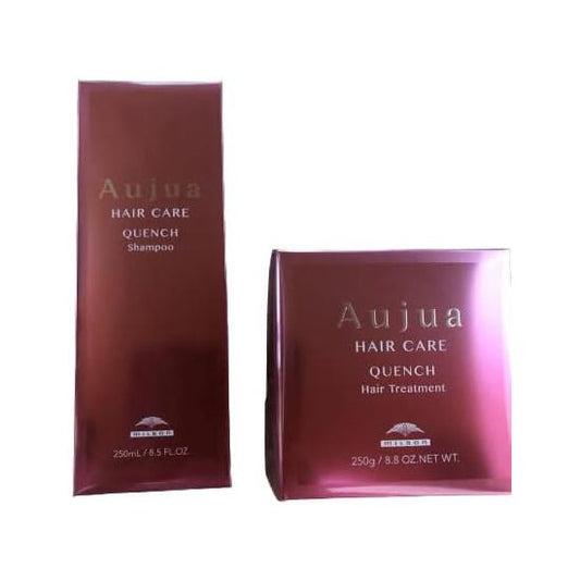 Milbon Aujua Quench Shampoo 8.5 fl oz (250 ml), Hair Treatment, 8.8 oz (250 g) Set